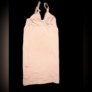 Vintage Vanity Fair Slip Dress SZ M Tan Lingerie Nylon Lycra Spandex NWOT